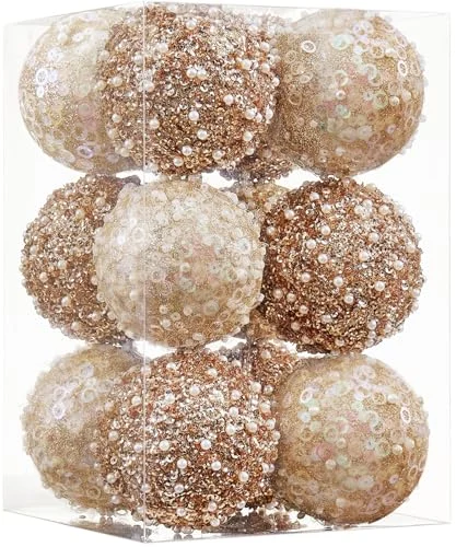 ChrisWish 12CT Christmas Ball Ornaments Just $17.xx at Amazon