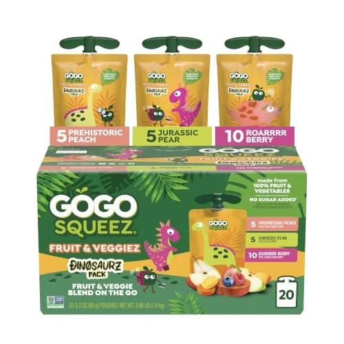 GoGo squeeZ No Sugar Added Applesauce 20-Count Only $10.xx at Amazon