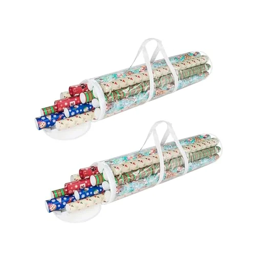 Set-of-2 Elf Stor Wrapping Paper Storage Bags Only $6.xx at Amazon
