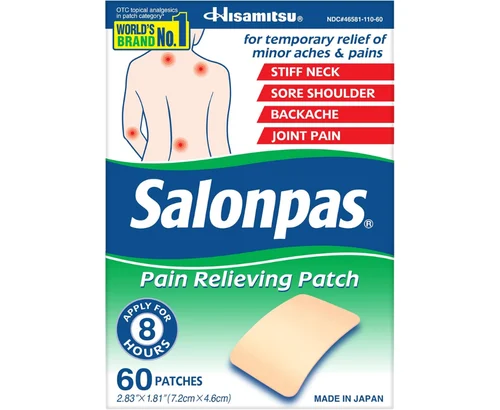 60-Ct Salonpas Muscle Soreness Pain Relieving Patch for $5.xx (Reg $13)