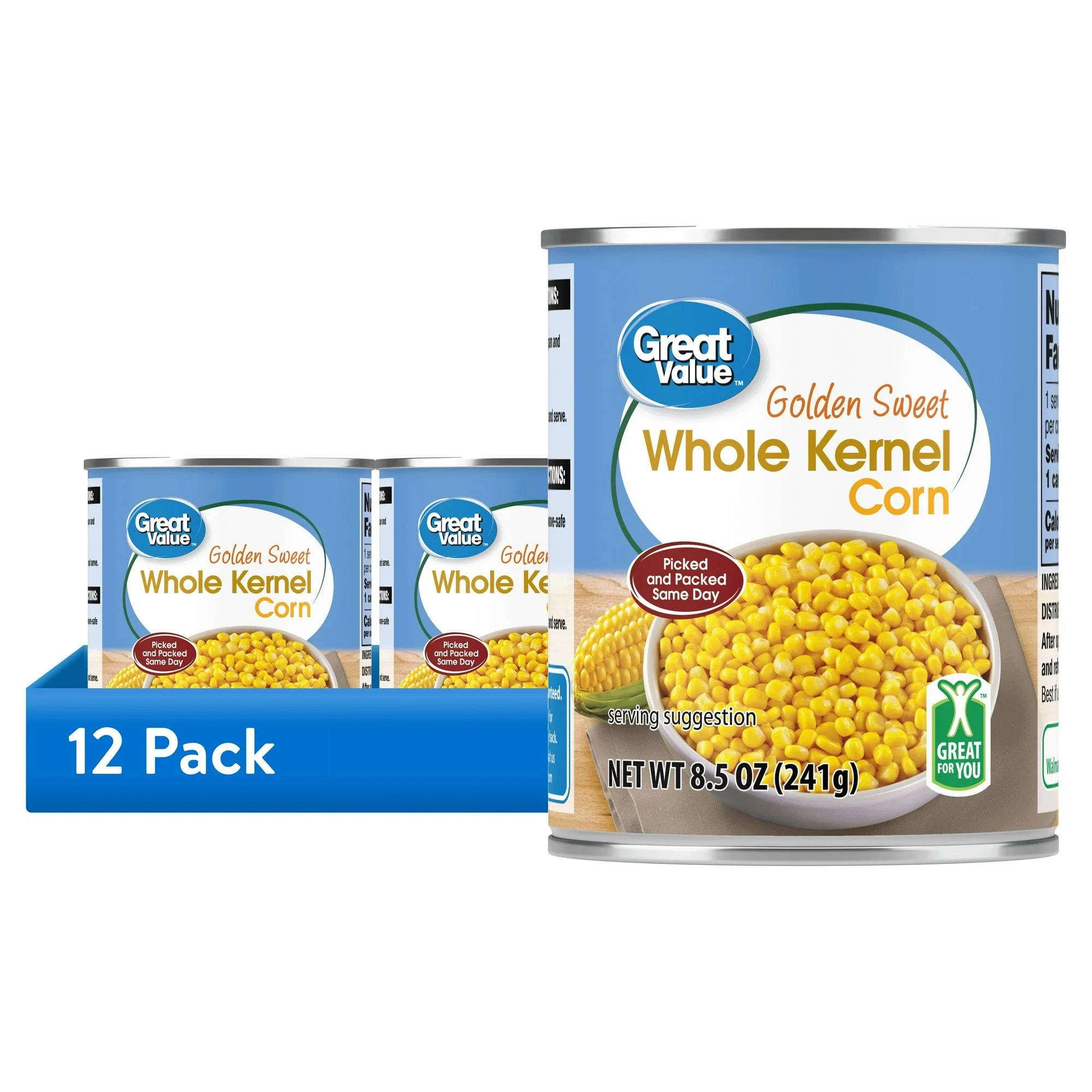 15.25-Oz Great Value Golden Sweet Whole Kernel Corn Only $4 at Walmart