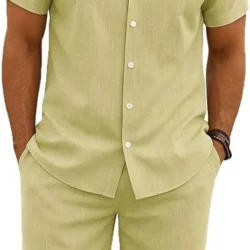 2 Piece Short Sleeve Shirts & Shorts Deal: Save 75%