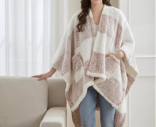 Cozy Sherpa Wrap Just $$19.60 (Reg $40) at Macy’s