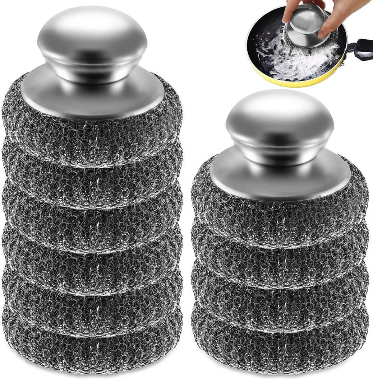 10Pcs Steel Wool Scrubber Deal: Save 50%