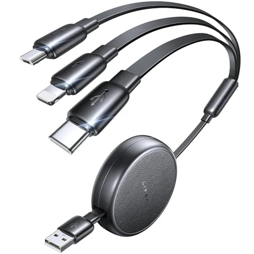 Lisen 3-in-1 Retractable Charging Cable Just $5.xx at Amazon
