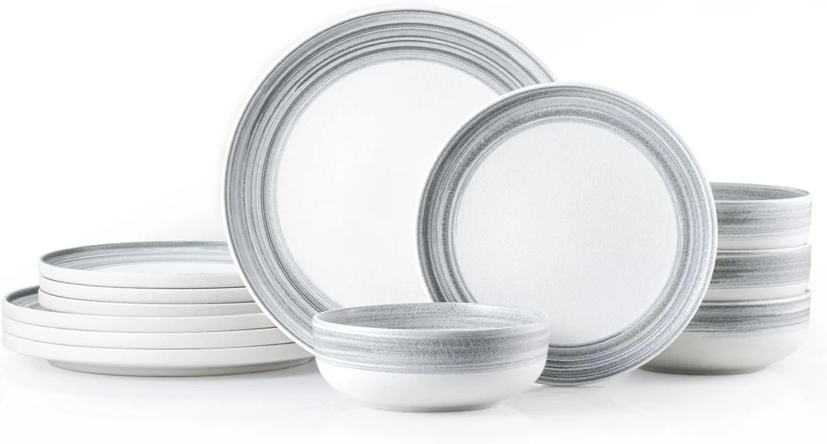 12 Pcs Stoneware Dinnerware Set Deal: Save 50%
