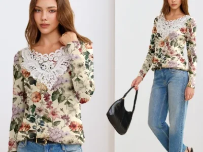 Lace Fall Tunic Tops Deal: Save 60% at $5.99