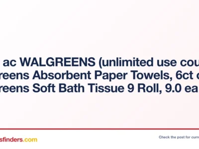 Walgreens Paper Towels & Bath Tissue Only $3.60 With Coupon