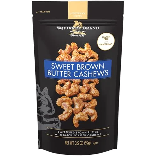 Squirrel Brand Cashews Sweet Brown Butter Only $3.xx at Amazon