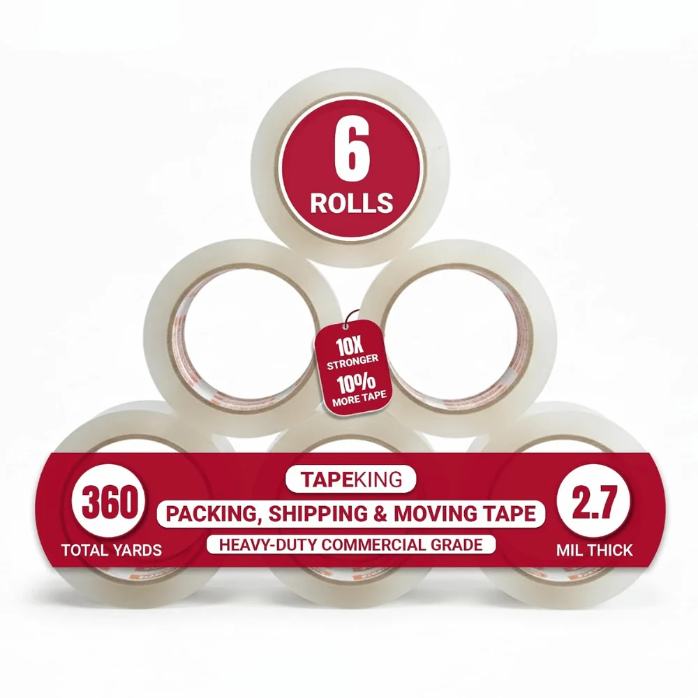 Tape King Clear Packing Tape Pack of 6: Save 53% at Amazon