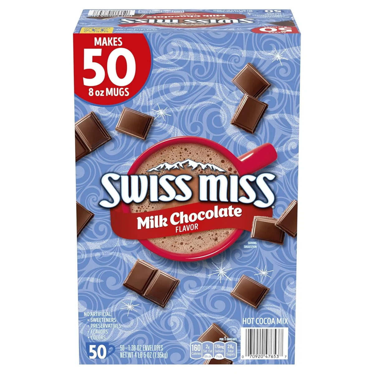 Swiss Miss Milk Chocolate Flavor Hot Cocoa Mix 50-Count for $5.xx