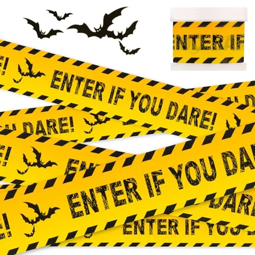 Halloween Caution Tape with Bat Print Just $3.xx at Amazon
