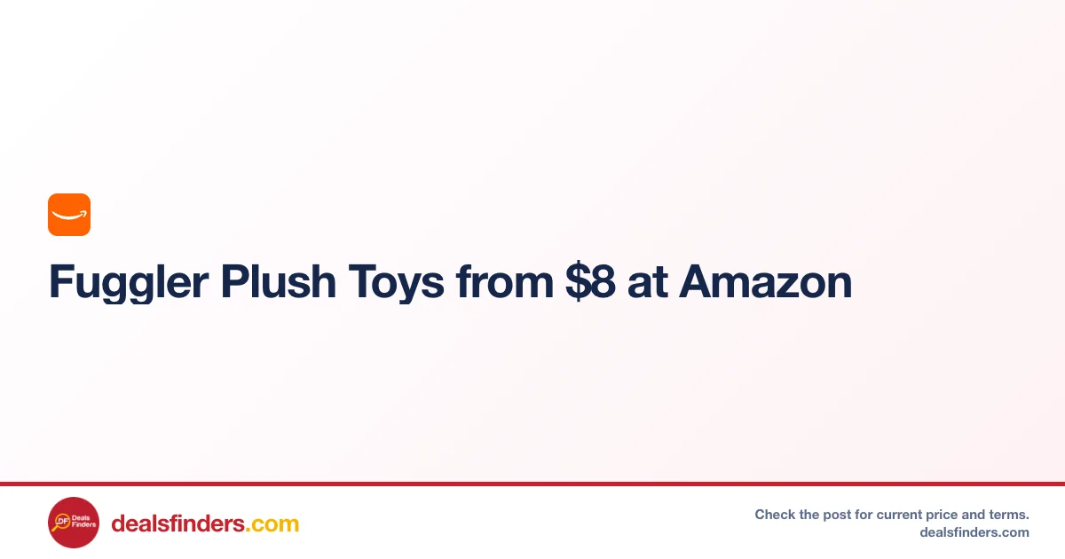 Fuggler Plush Toys from $8.xx at Amazon | Best Deal