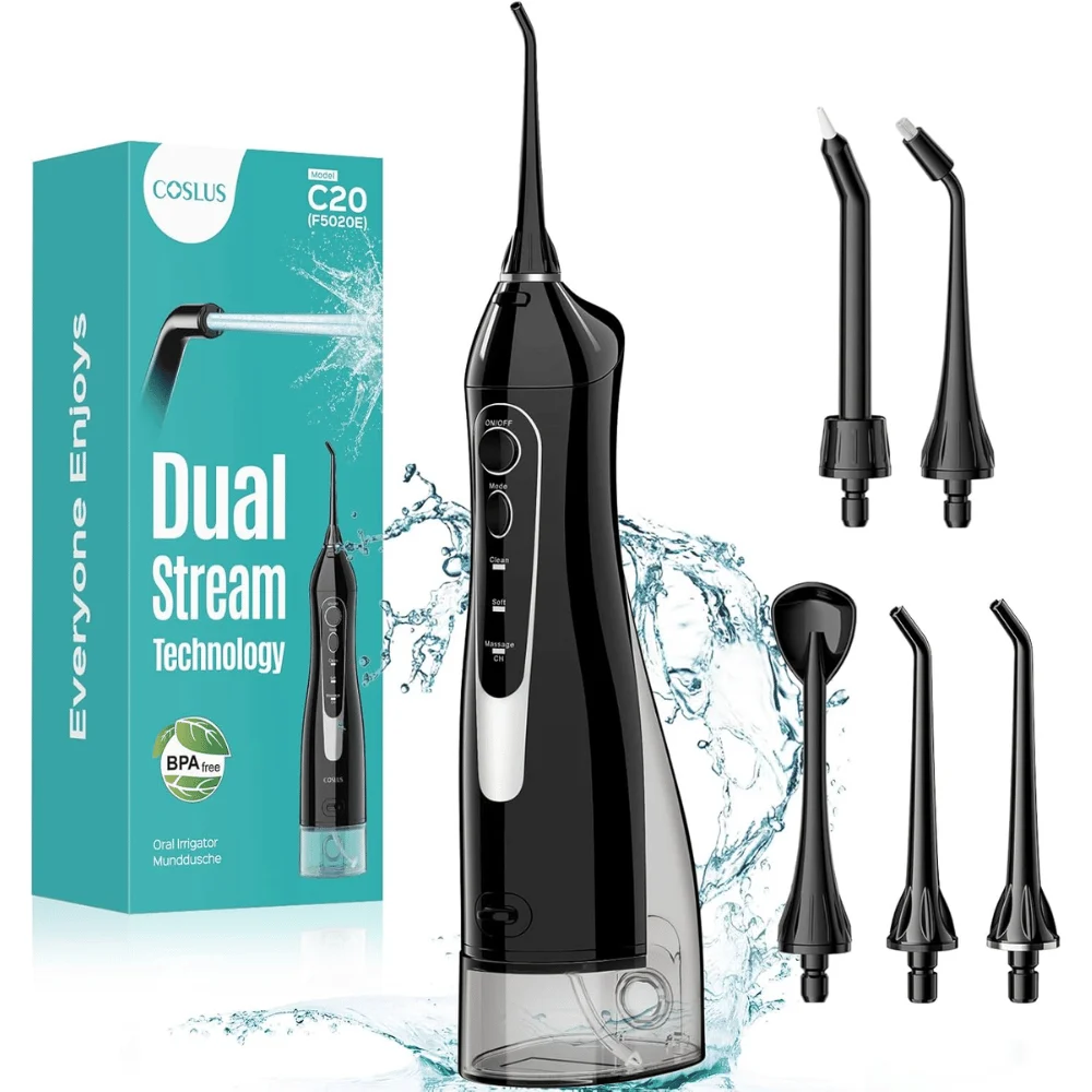 COSLUS Water Dental Flosser Pick Set Deal: Save 84% at Amazon