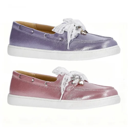 Weekend Academy Girls Lace Charm Boat Shoes Only $6 at Walmart