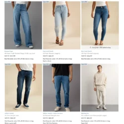 Men’s and Women’s Bottoms Deal: Save 73% at American Eagle