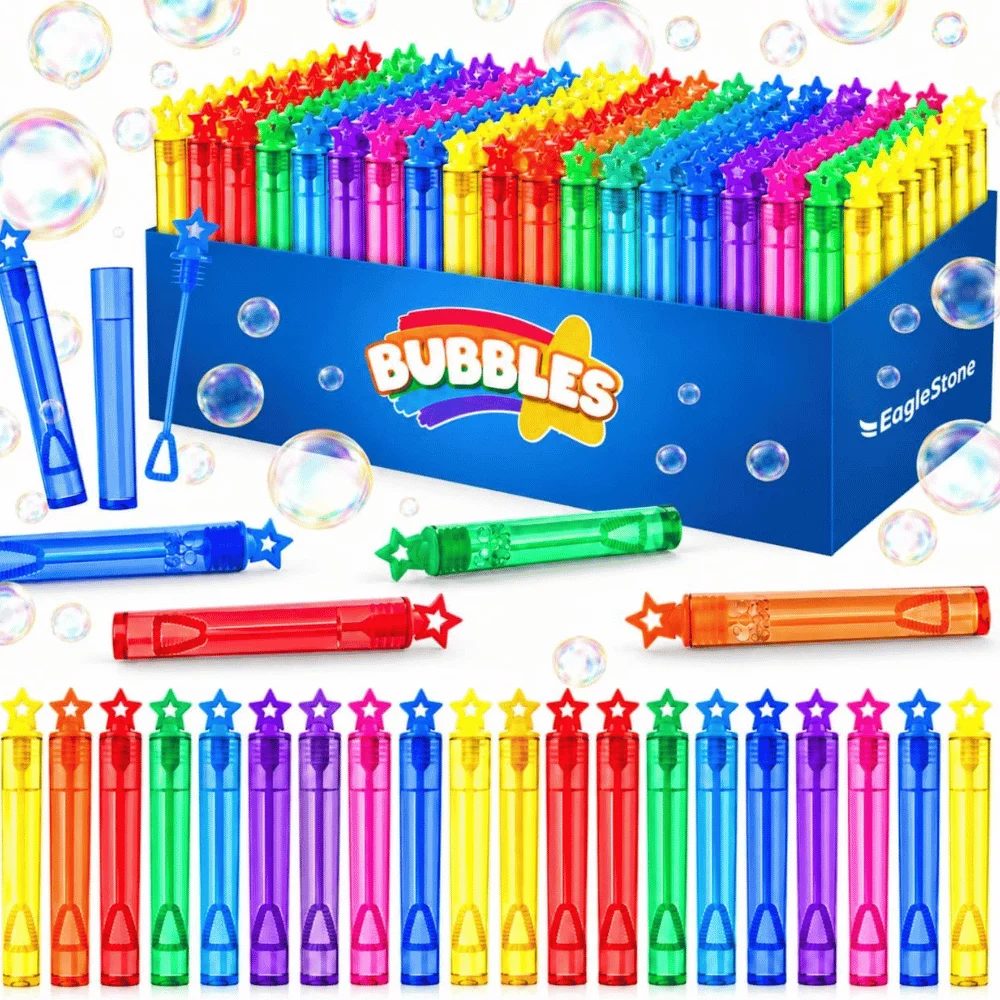 EagleStone 200 Pcs Mini Bubble Wands Deal: Save 53% at Amazon