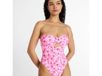 No Boundaries Women’s Floral Bandeau One-Piece Only $5.55 at Walmart