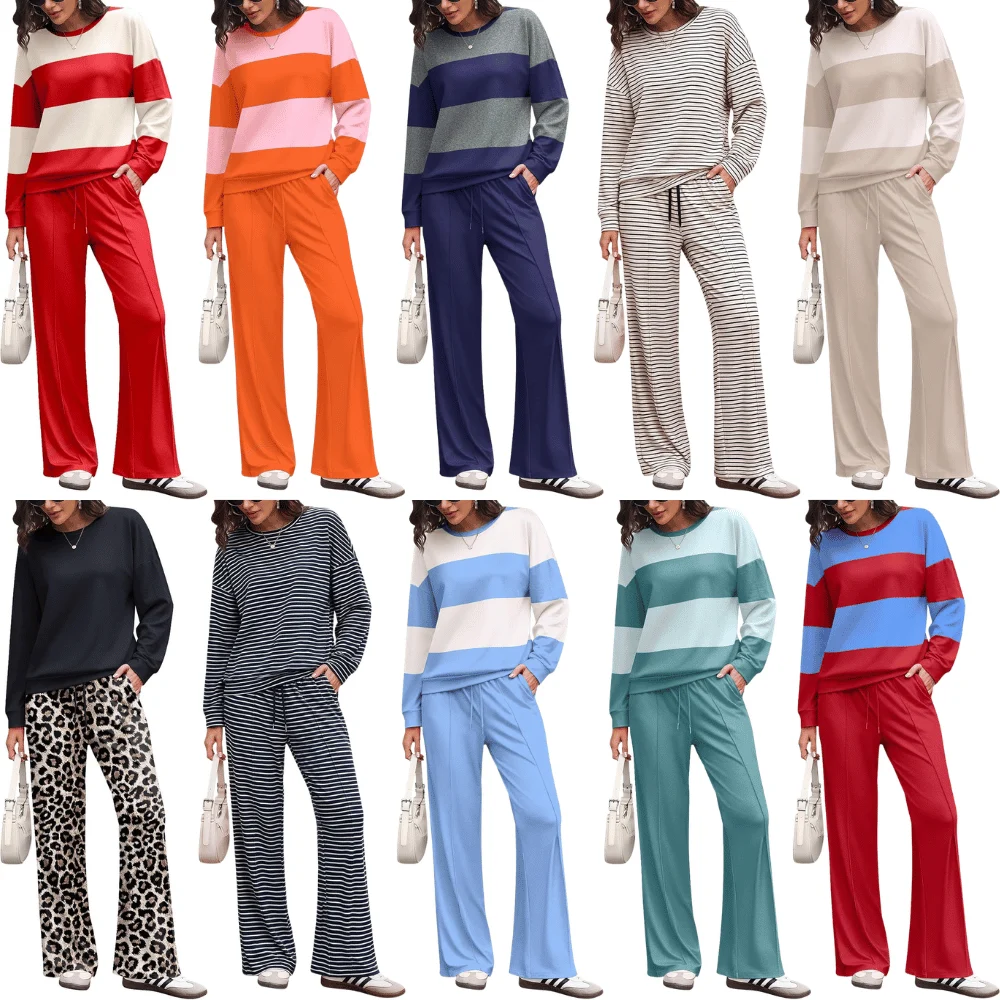 Ekouaer Women’s Striped Lounge Sets Deal: Save 65% at Amazon