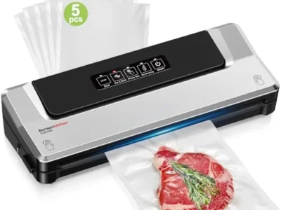 Bonsenkitchen Vacuum Sealer Machine with 5 Bags Just $18.xx at Amazon