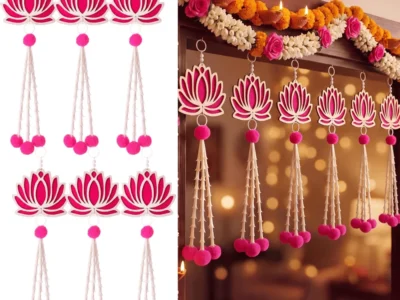6‑Piece Diwali Lotus Hanging Decoration Deal: Save $13.xx at Amazon