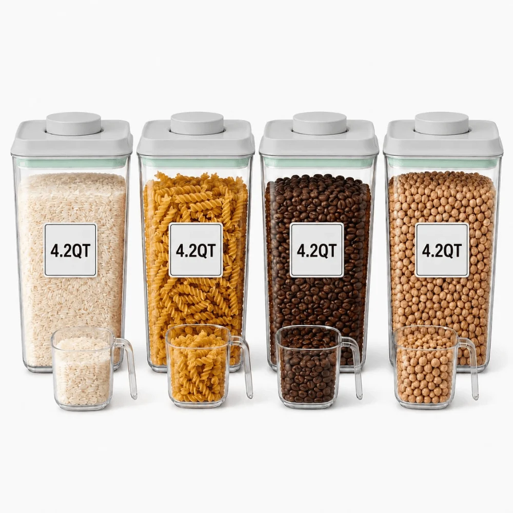 POP Airtight Food Storage Container 4Pc Deal: Save 51% at Amazon
