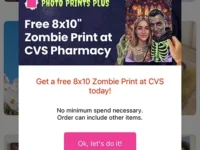 FREE 8×10 Zombie Print at CVS