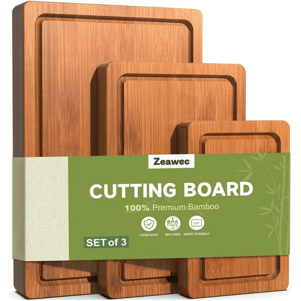 3-Piece Bamboo Cutting Board Deal: Save $3.xx at Amazon
