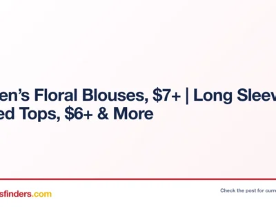 Women’s Floral Blouses & Striped Tops from $6.xx at Amazon