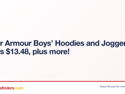 Under Armour Boys’ Hoodies and Joggers Only $13.48 at Under Armour