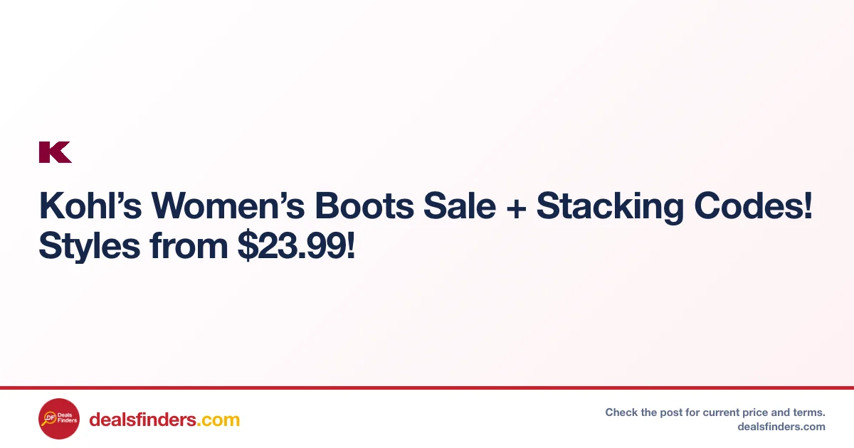 Women’s Boots Sale at Kohl’s Only $23.99 + Stacking Codes