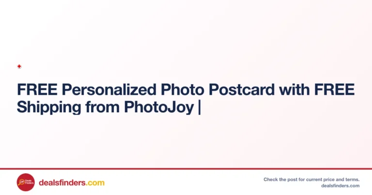 FREE Personalized Photo Postcard with FREE Shipping from PhotoJoy