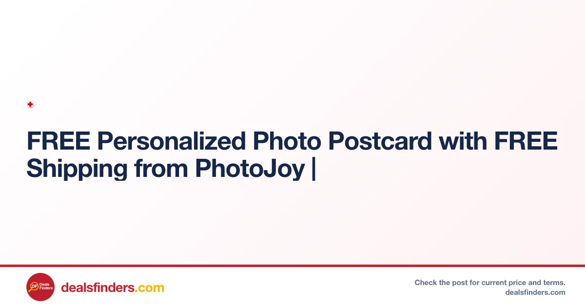 FREE Personalized Photo Postcard with FREE Shipping from PhotoJoy
