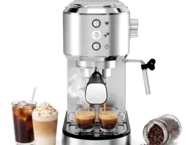 KMFurnila 20-Bar Espresso Machine Only $59.xx (Reg. $105) at Amazon