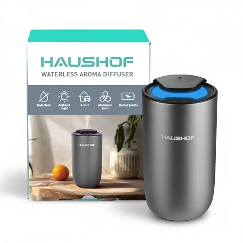 HAUSHOF Waterless Essential Oil Diffuser Just $20.xx at Amazon