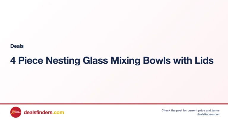 4 Piece Nesting Glass Mixing Bowls with Lids