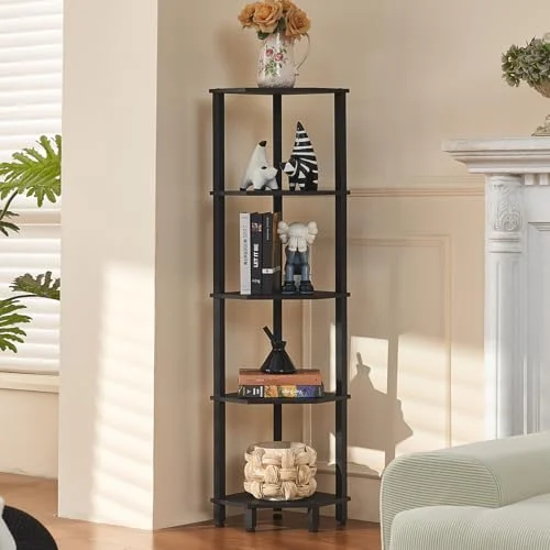YUFAM 5-Tier Corner Shelf Only $24.xx at Amazon