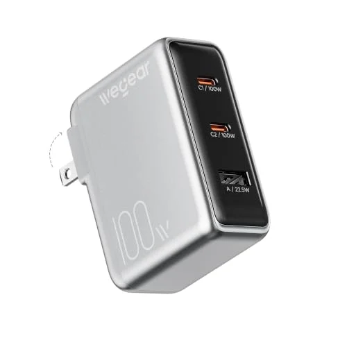 Wegear 100W GaN III 3-Port USB-C Charger Only $20.xx at Amazon