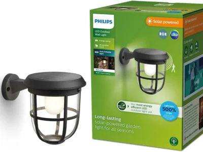 Philips Solar LED Wall Lantern $17.xx (Reg. $23) at Amazon