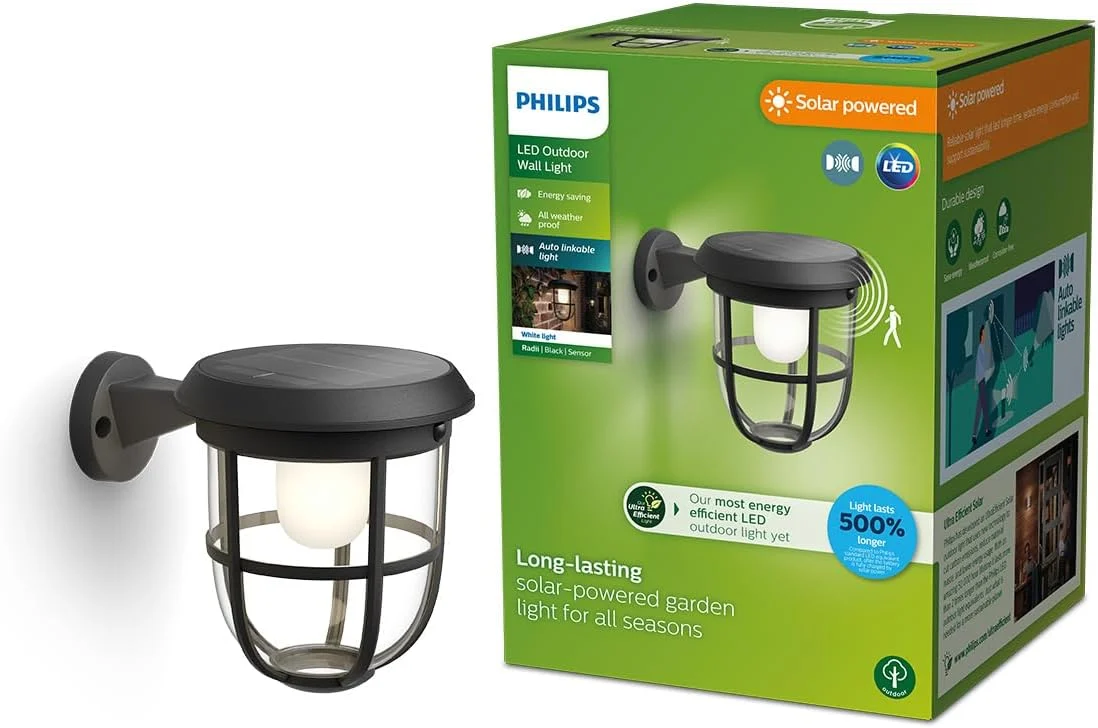 Philips Solar LED Wall Lantern $17.xx (Reg. $23) at Amazon