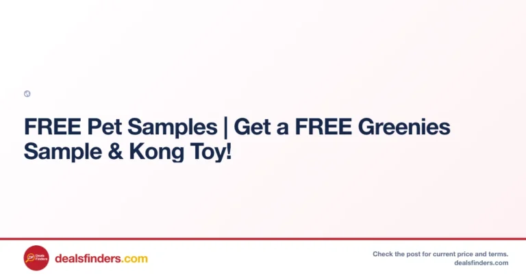 FREE Pet Samples: Greenies Sample & Kong Toy at Smpl