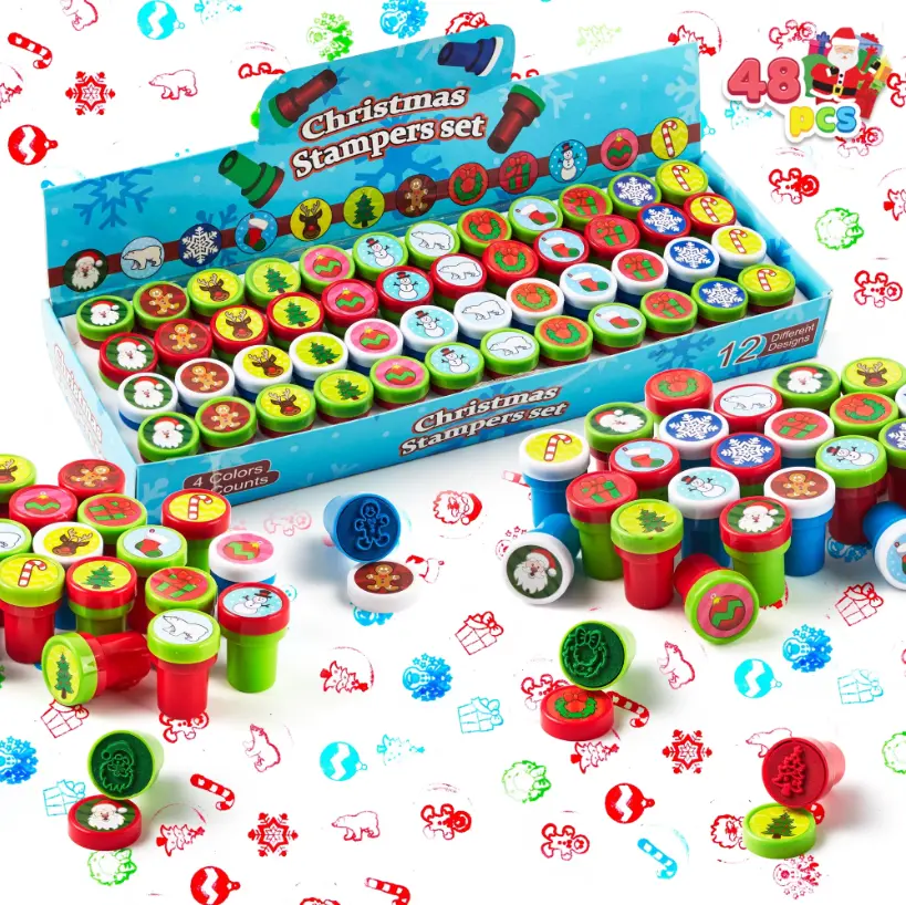 Joyfy 48 Pcs Christmas Stamps Deal: Save $13 at Walmart
