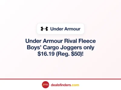 Under Armour Rival Fleece Boys’ Cargo Joggers Only $16.19 (Reg. $50)