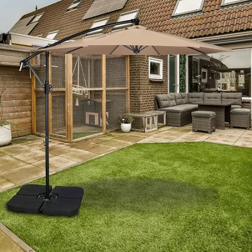 Simple Deluxe 10ft Cantilever Umbrella Only $47.xx (Reg. $100) at Woot