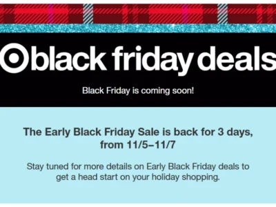 Early Black Friday Sale: Save Without Coupon at Target