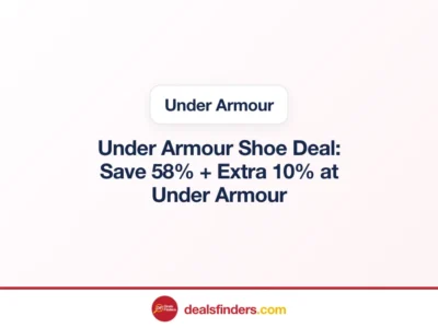 Under Armour Shoe Deal: Save 58% + Extra 10% at Under Armour
