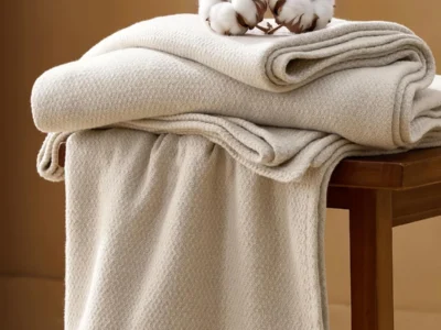 Bedsure 100% Cotton Herringbone Blanket Only $9.xx at Amazon