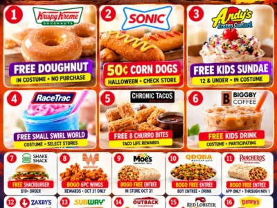 Halloween Food Deals for October 31: Free Doughnuts, 50¢ Corn Dogs and BOGOs