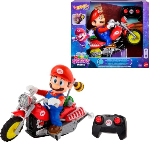 Hot Wheels RC Mario Wheelie Motocross Motorcycle Just $26.xx at Amazon