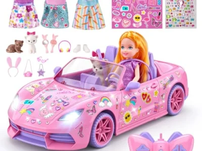 SYOKZEY RC Car with Fashion Doll & 20 Accessories Only $16.xx at Amazon